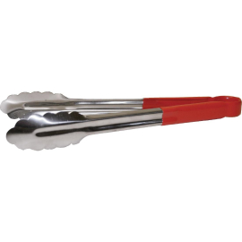 Vogue Colour Coded Red Serving Tongs 11 CB154