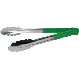 Vogue Colour Coded Green Serving Tongs 11 CB155