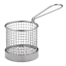 Olympia Chip basket Round with Handle 80mm CE148