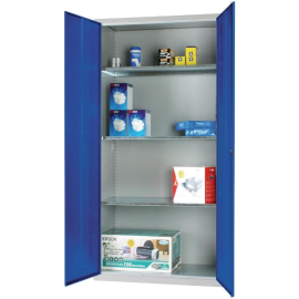 Standard Cupboard 3 Shelves Blue Doors CF802
