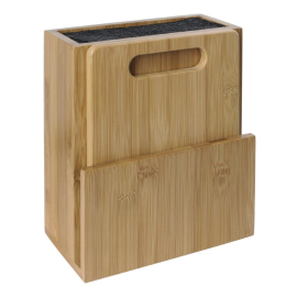 Wooden Universal Knife Block | Chopping Board | Food Preparation Station | Vogue CP863