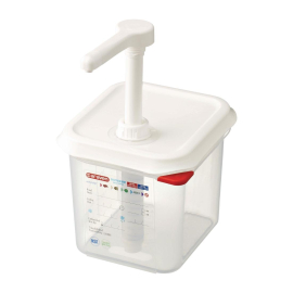 Sauce Dispenser | GN 1/6 Container | Transparent 2.6L | Araven CR820