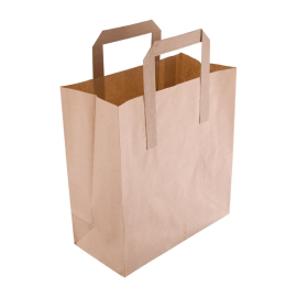 Fiesta Green Recycled Brown Paper Carrier Bags Small CS351
