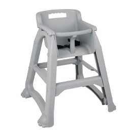 Bolero Grey PP Stackable High Chair DA693