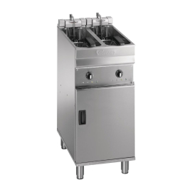 Valentine Evo 2200P Freestanding Twin Basket Fryer with Filtration