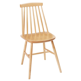 Fameg Farmhouse Angled Side Chairs Natural Beech (Pack of 2) DC353