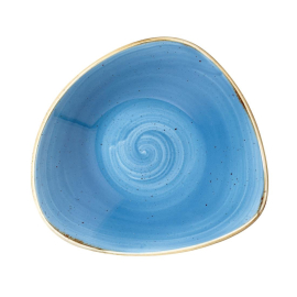 Triangle Bowl | Triangle Serving Dish | Stonecast Cornflower Blue 235mm | Churchill DF778