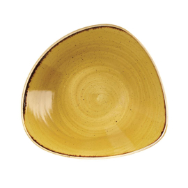 Triangle Bowl | Stonecast Mustard Seed Yellow | 229mm | Churchill DF790