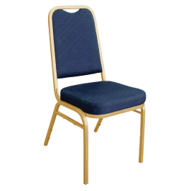 Bolero Squared Back Banquet Chair Blue (Pack of 4) DL015