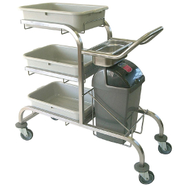 Craven 3 Tier Stainless Steel Bussing Trolley DL455