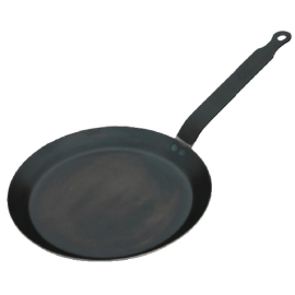 Black Iron Crepe Pan | Professional Pancake Pan | 200mm Diameter | De Buyer DL952