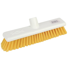 Jantex Hygiene Broom Soft Bristle Yellow 12in DN831