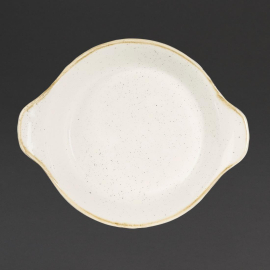 Round Eared Dishes | Stonecast Barley White | 215mm | Churchill DS492