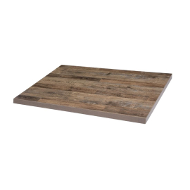 Pre-drilled Rectangular Table Top | Restaurant Table Top | Urban Dark Finish | Bolero DT440