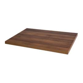 Rectangular Table Top | Pre-drilled Wooden Table Surface | Rustic Oak Finish | Bolero DT442