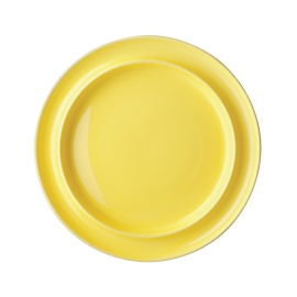 Heritage Raised Rim Plates | Yellow Tableware | 253mm Dining Plate | Olympia DW147