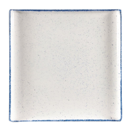 Square Plate | Stonecast Hints Plate | Indigo Blue 303mm | Churchill DW382