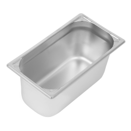 Vogue Heavy Duty Stainless Steel 1/3 Gastronorm Pan 150mm DW444