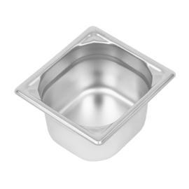 Vogue Heavy Duty Stainless Steel 1/6 Gastronorm Pan 100mm DW450
