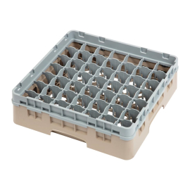 Cambro Camrack 49 Compartment Glass Rack | Beige Glass Washer Basket | Max Glass Height 92mm | Cambro DW561