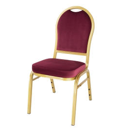Banquet Chairs | Stackable Function Chairs | Claret Red | Bolero Regal DY695
