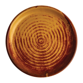 Canvas Small Rim Round Plate | Sienna Rust Dinner Plate | 180mm Diameter | Olympia FA309