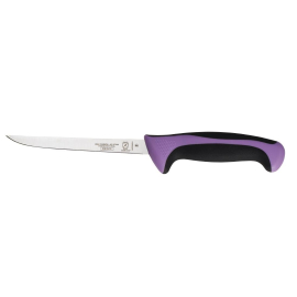Narrow Boning Knife | Allergen Safety Kitchen Knife | 15cm Purple Handle | Mercer Culinary FB505