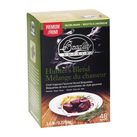 Premium Flavour Food Smoker | Hunters Blend Smoker Chips | 48 Pack | Bradley FE648