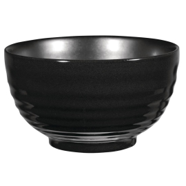 Art de Cuisine Black Glaze Ripple Bowls Small GF709