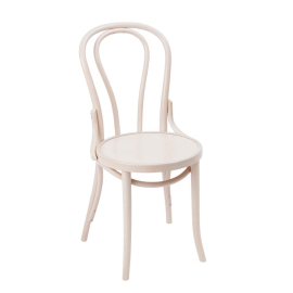 Bentwood Bistro Side Chairs | Whitewash Wooden Chairs | Pack of 2 | Fameg GF968