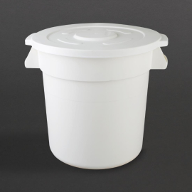 Vogue Polypropylene Round Container Bin White 76Ltr GG793