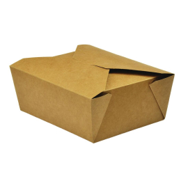 Vegware Compostable Paperboard No.8 Food Cartons 1300ml / 46oz GK102