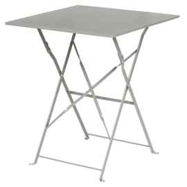 Bolero Grey Pavement Style Steel Table Square 600mm GK988
