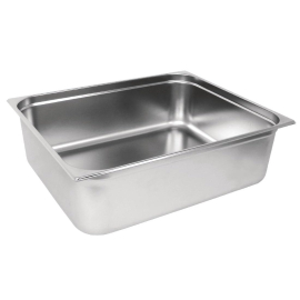 Vogue Stainless Steel 2/1 Gastronorm Pan 200mm GM317