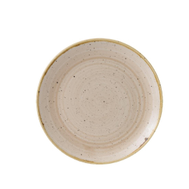 Stonecast Coupe Plate | Cream Ceramic Dinner Plate | 217mm | Churchill GR936