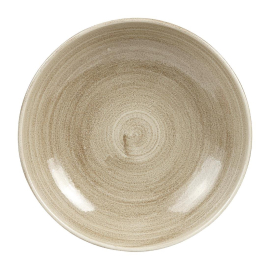 Coupe Bowls | Stonecast Patina Bowls | Antique Taupe 248mm | Churchill HC790