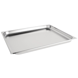 Vogue Stainless Steel 2/1 Gastronorm Pan 40mm K801