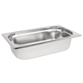Vogue Stainless Steel 1/4 Gastronorm Pan 65mm K818