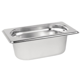 Vogue Stainless Steel 1/9 Gastronorm Pan 65mm K824