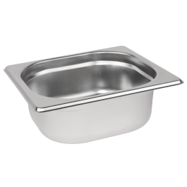 Vogue Stainless Steel 1/6 Gastronorm Pan 65mm K985