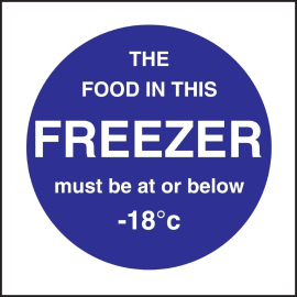 Vogue Food In This Freezer Sign L839