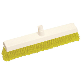 SYR Hygiene Broom Head Stiff Bristle Yellow L875