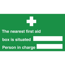 Nearest First Aid Box Sign L944