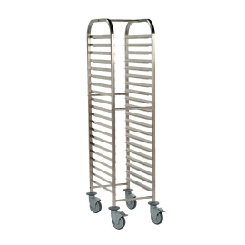 Bourgeat Full Gastronorm Racking Trolley 20 Shelves P473