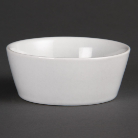 Whiteware Sloping Edge Bowls | Porcelain Soup Bowls | 90mm Diameter | Olympia U162