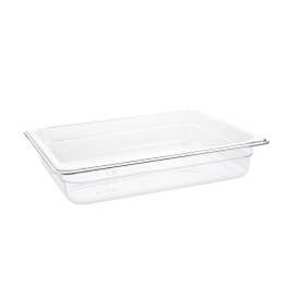 Vogue Polycarbonate 1/2 Gastronorm Container 65mm Clear U228