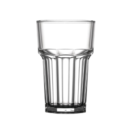 BBP Polycarbonate Nucleated American Hi Ball Glasses Half Pint CE Marked U407