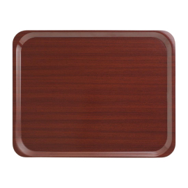 Laminate Canteen Tray | Food Service Tray | 460mm Mahogany Finish | Cambro Capri U417
