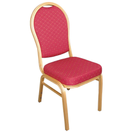 Bolero Aluminium Arched Back Banquet Chairs Red (Pack of 4) U525
