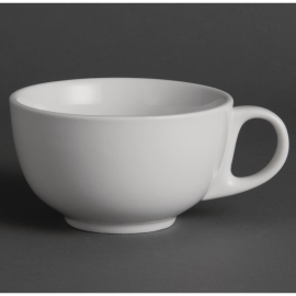 Cappuccino Cups | Whiteware Porcelain Cups | 425ml/15oz Capacity | Olympia U827